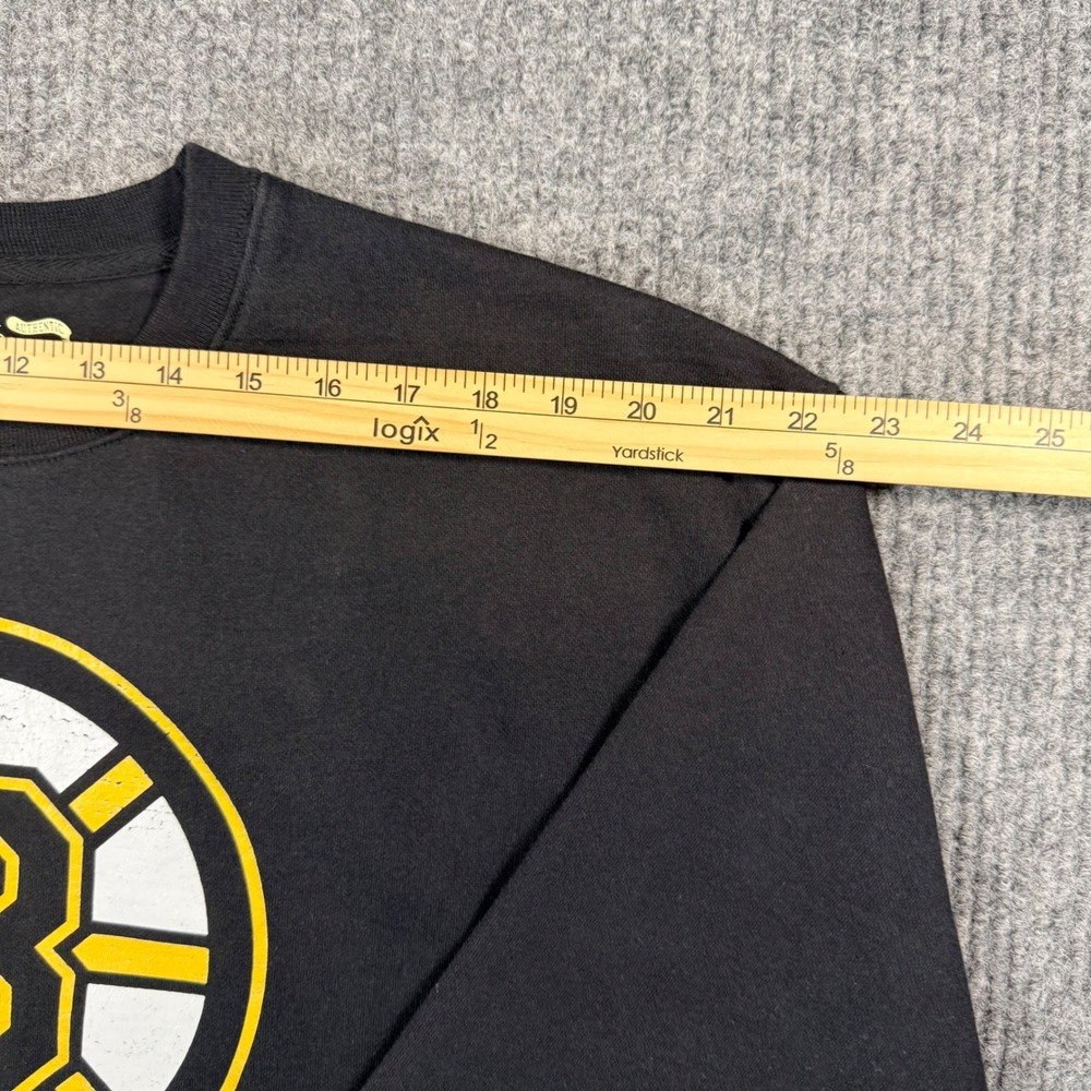 Mitchell & Ness Boston Bruins NHL Crewneck Sweatshirt Black Mens Large - Picture 7 of 8